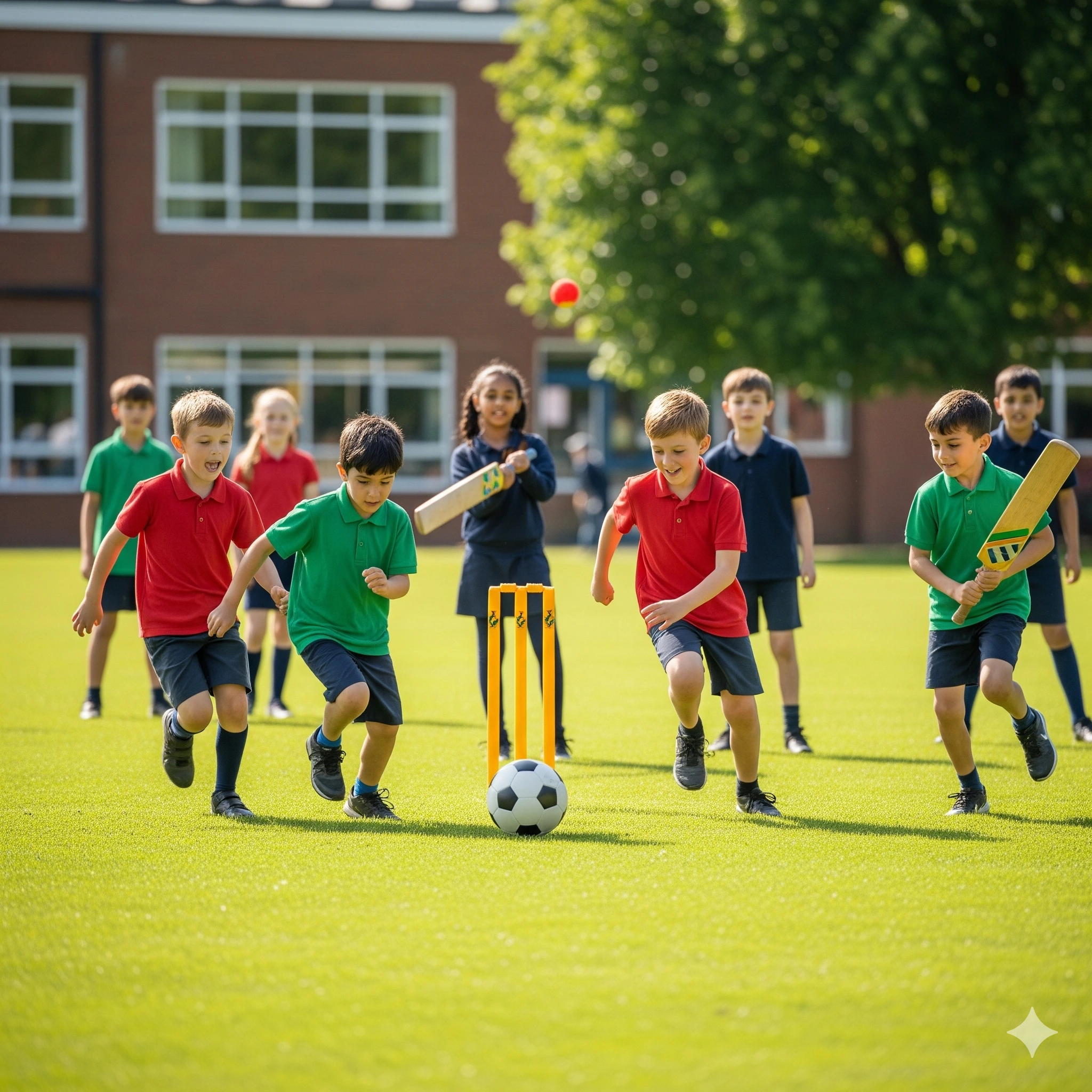 Sports activities at playground